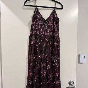 Wine purple dress for sale. In great condition.